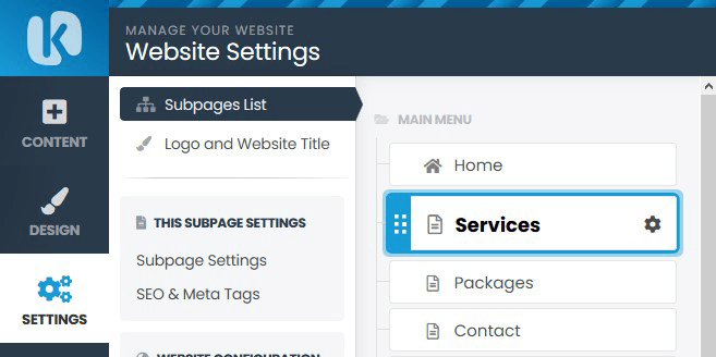 kopage hide page