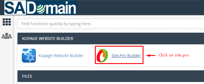 sitepro sitebuilder
