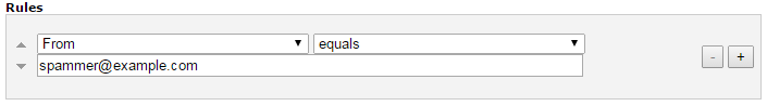 e-mail filters